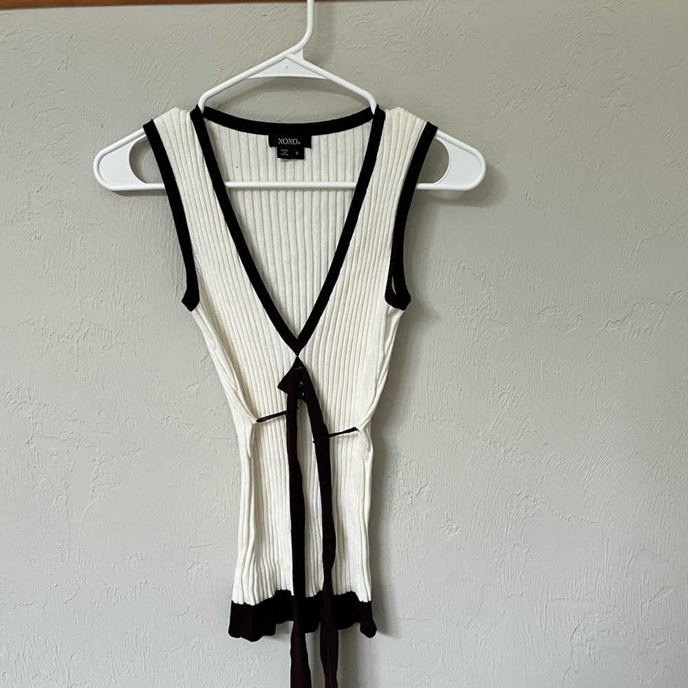 vintage brown and cream tank top